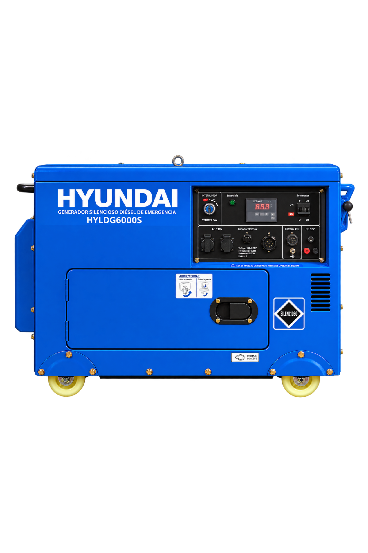 Planta Eléctrica HYLDG6000S HYUNDAI CABINADA
